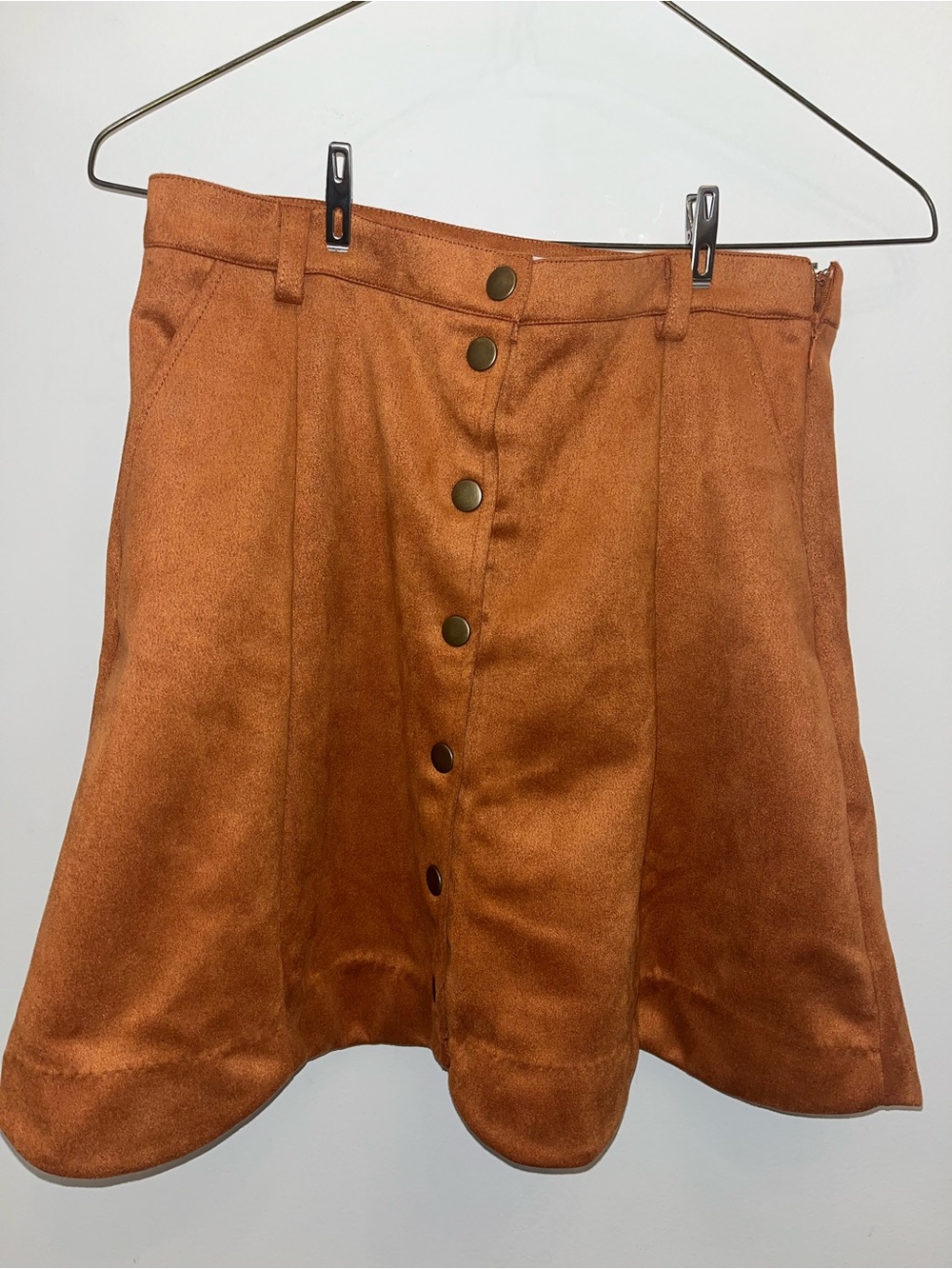Cider & Spice Orange Mini Skirt